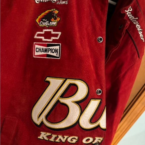 Chase Authentics Red Budweiser Racing Jacket - Picture 9 of 14